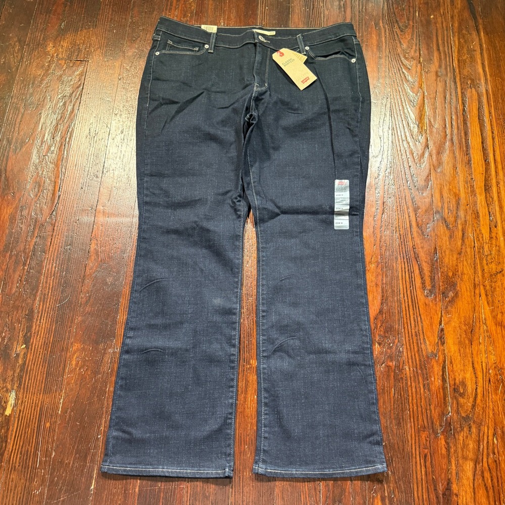 Levis Classic Bootcut Jeans Womens 20W M Dark Indigo Mid Rise 23649-0012 NWT